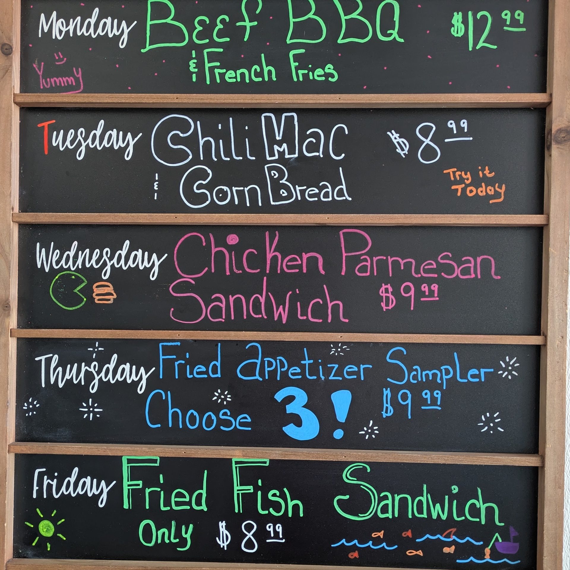 This Week's Specials Board